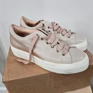 AGL Lace Up Platform Blush Pink Fashion Sneakers size 39